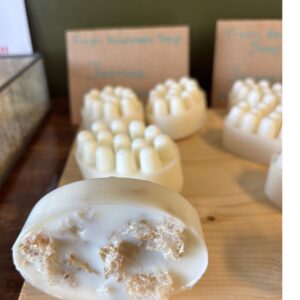 Jasmine Massage Soap Bar with Loofah
